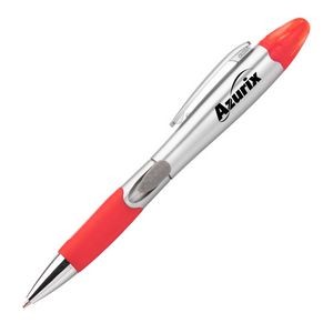 Silver Champion Pen/Highlighter - Red