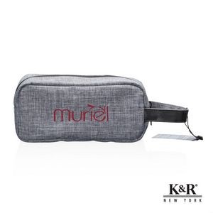 K&R NY™ Bowery Cosmetic Bag - Gray