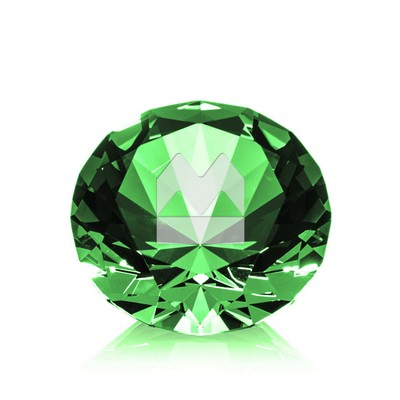 Optical Gemstone - 2" Emerald