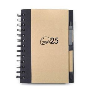 Spiral Bound Notebook & Harvest Pen - Black