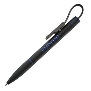 Stowaway Metal Pen/Data Cable - Blue
