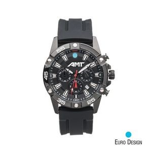 Euro Design® Helsinki Chronograph Watch - Black