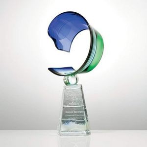 Azure Meridian Award - Artglass 15½"