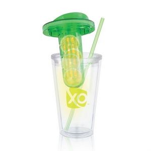 The Infuser Double Walled w/Straw - 16oz Green