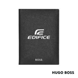 Hugo Boss® Classic Grained Passport Holder - Black