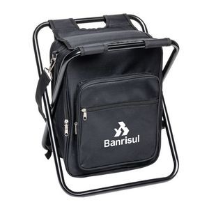 Riverbend Foldable Cooler Bag & Chair - Black
