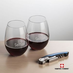 Swiss Force® Opener & 2 Carlita Wine - Blue