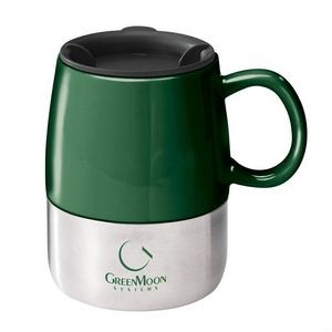 The Tasty Ceramic & S/S Mug - 14oz Hunter Green