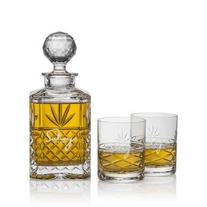 Wedgewood Decanter & 2 Old Fashioned