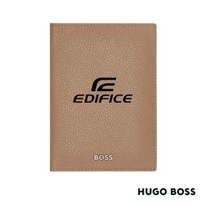 Hugo Boss® Classic Grained Passport Holder - Camel