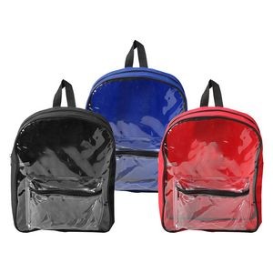 Clear Front PVC Backpack