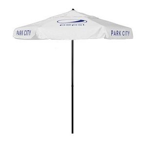 7.5' Shadetek Series Patio Umbrella with Printed Olefin Cover with Valances