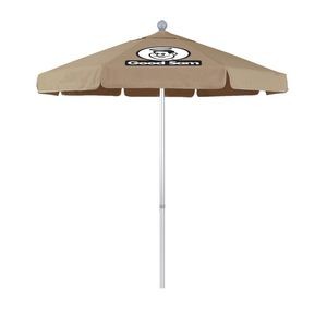 7.5' Summit Series Commercial Grade Patio Umbrella w/ Printed Sunbrella Cover w/ Valances
