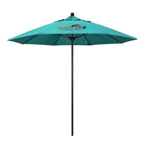 9' Venture Commercial Grade Patio Umbrella w/ Printed Sunbrella Cover