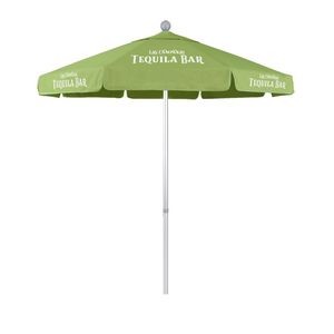 7.5' Summit Series Patio Umbrella with Printed Polyester Cover with Valances