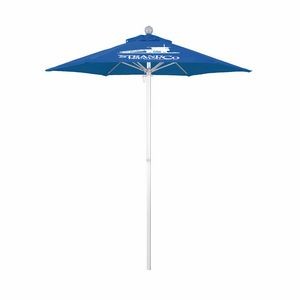 6' Summit Series Commercial Grade Patio Umbrella with Printed Sunbrella Cover