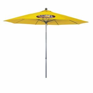 9' Summit Series Commercial Grade Patio Umbrella with Printed Olefin Cover