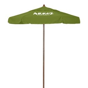 7.5' Ironwood Series Patio Umbrella with Printed Olefin Cover with Valances