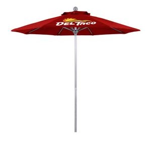 7.5' Summit Commercial Grade Patio Umbrella with Printed Olefin Cover