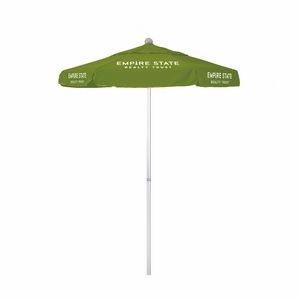 6' Summit Commercial Grade Patio Umbrella with Printed Sunbrella Cover w/ Valances