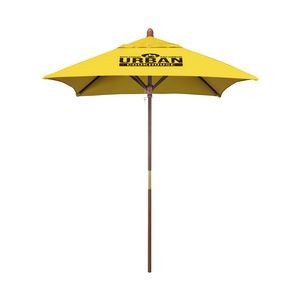 8' Grove Series Commercial Grade Square Patio Umbrella with Printed Olefin Cover