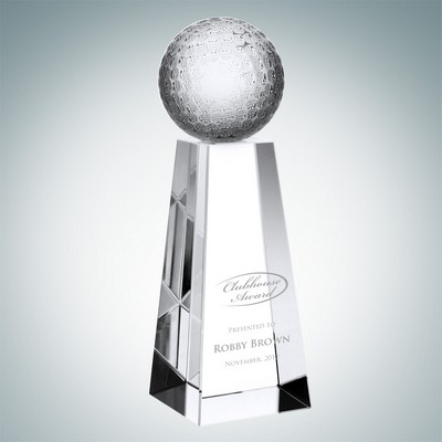 Championship Golf Optical Crystal Award (Small)