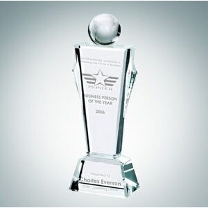 Conqueror Globe Optical Crystal Award