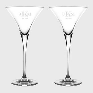 9 Oz. Barski Martini Glass Pair