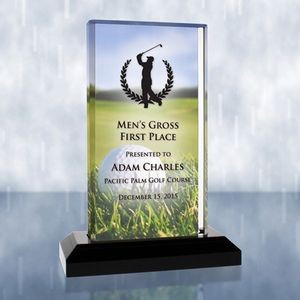 Sublimational Beveled Impress Acrylic Golf Award (Medium)