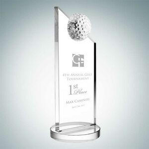 Apex Golf Optical Crystal Award (Medium)