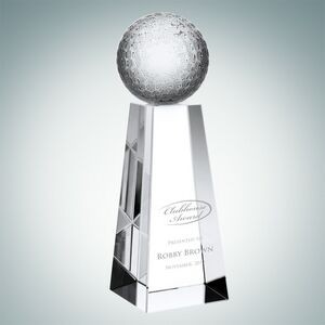 Championship Golf Optical Crystal Award (Medium)