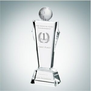Golf Conqueror Optical Crystal Award