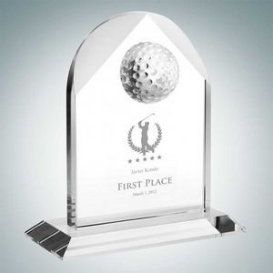 Distinguished Golf Arch Optical Crystal Award (Small)