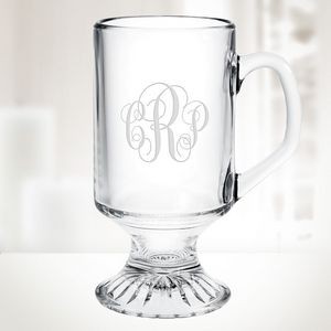 10 Oz. Irish Coffee Footed Glass Mug