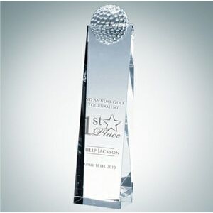 Golf Optical Crystal Tower Award (Small)