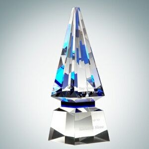 Designer Collection Blue Spire Optical Crystal Award