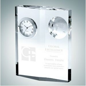 Globe Optical Crystal Clock
