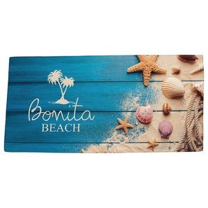 Boardwalk 30" x 60" Microfiber Beach Blanket/Towel- Full-Color