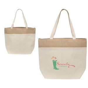 Savanna Jute & Recycled Cotton Cooler Tote