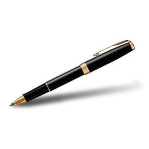 Parker® Sonnet Rollerball Pen (Black Lacquer GT)