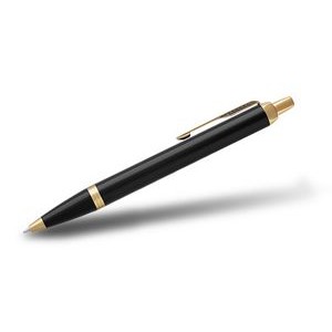 Parker® IM Retractable Ballpoint Pen (Black Lacquer GT)