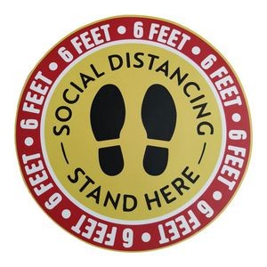 Social Distancing Floor Decals 12"
