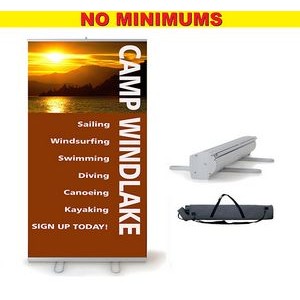 Workhorse 2 - 60" Retractable Banner-Silver Stand. Full Color, No Minimum!