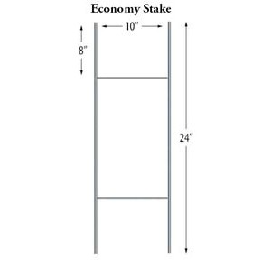 Economy Yard Sign Stake - E stand-SM - No Minimums!