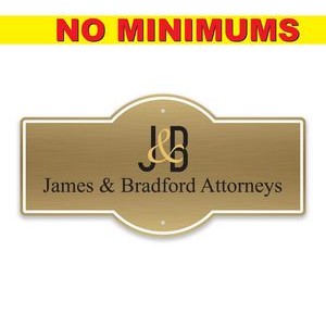 Metal-Small Custom-two Sided Sign. Full color.