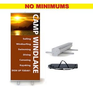 Workhorse 2 - 48" Retractable Banner-Silver Stand. Full Color, No Minimum!