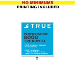 Econo 24" Extra Small Table Top Retractable Banner - Full Color, Poly Film, No Minimum