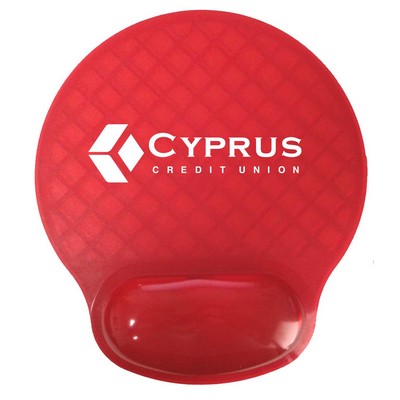 BRIGHT Gel Wrist Rest Mouse Pad (Red)