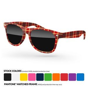 Retro Sunglasses w/Full Color Full Frame Sublimation