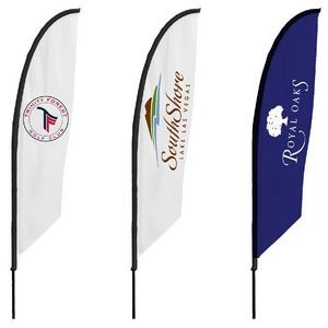 18' Double-Sided Feather Angle Flag